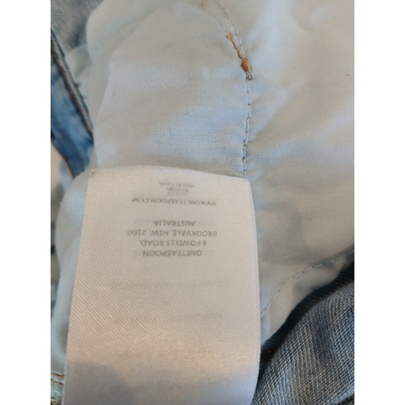 One Teaspoon Marlons‎ Bleach Destroyed Frayed Hem Denim Shorts Size 29 - Picture 6 of 6